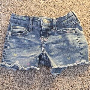 Cat & Jack Denim Shorts with Heart Print